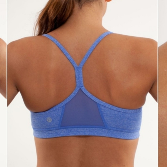 lululemon athletica Other - Lululemon Flow Y Bra IV Heathered Rocksteady Size 6